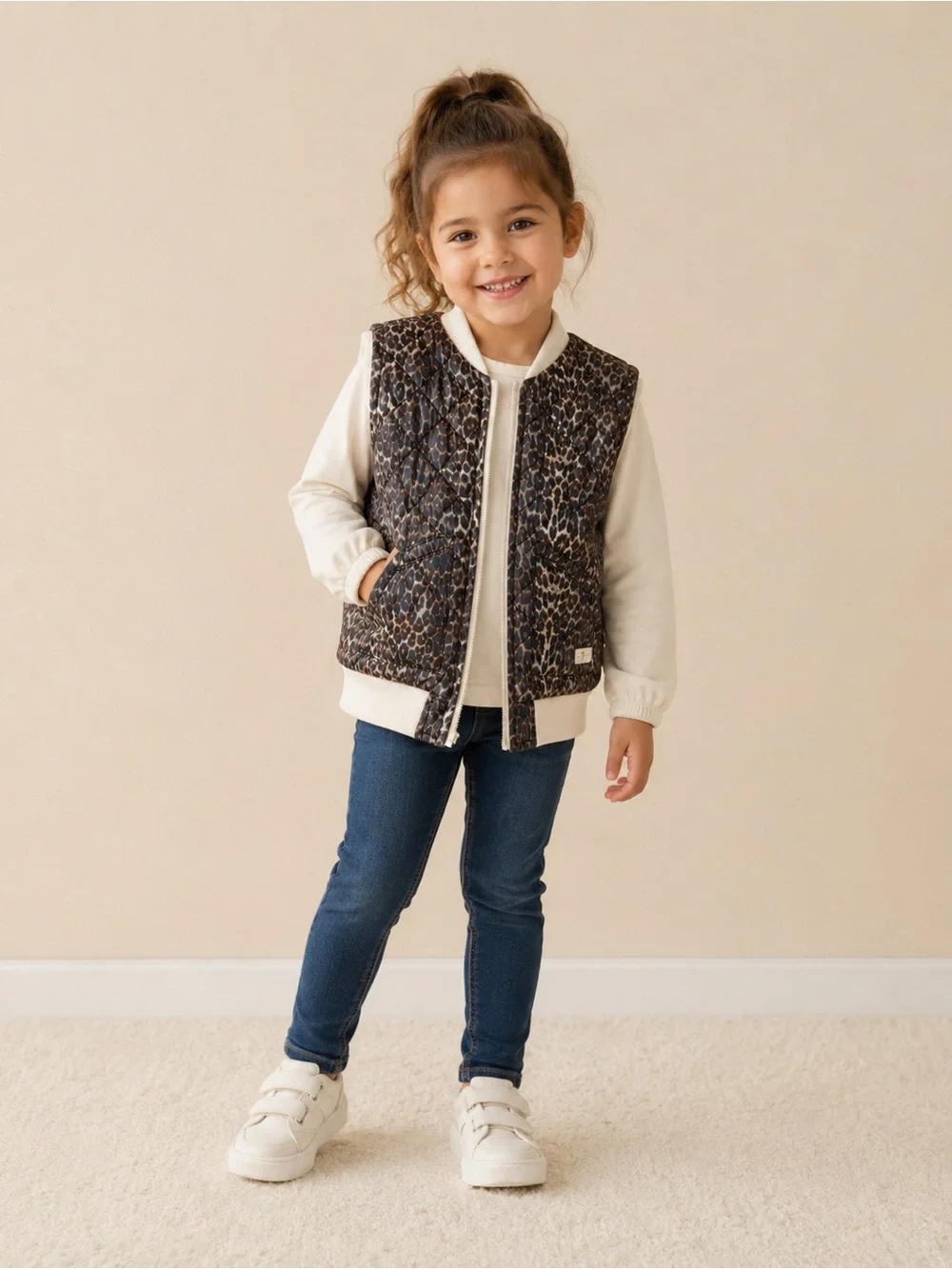 7 For All Mankind Girls 2-Piece Set Vest + Long Sleeve Top
